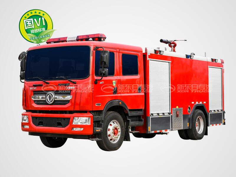 8T泡沫消防車(chē)-新東日牌 國(guó)六8T東風(fēng)D9泡沫消防車(chē)（外露罐體）