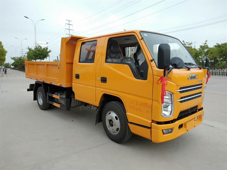 自卸式垃圾車(chē)-國(guó)六藍(lán)牌江鈴雙排座自卸式垃圾車(chē)
