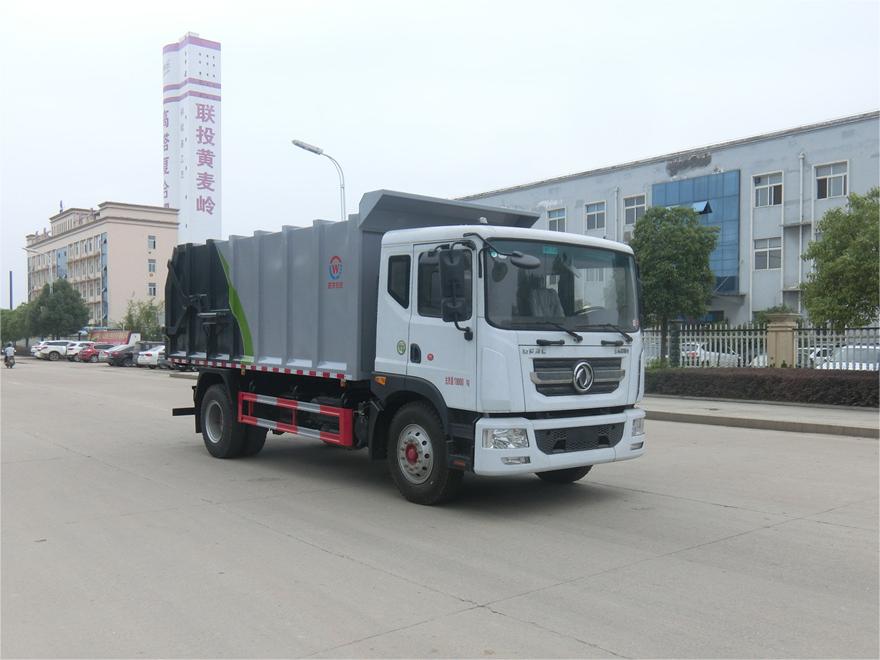 18方對(duì)接式垃圾車(chē)-WLW5180ZDJE東風(fēng)D9多利卡對(duì)接式壓縮垃圾車(chē)廠(chǎng)家